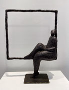 Sophie Hustin- H: 42,5X33X12cm-pièces uniques en bronze. Galerie Gabel BIOT