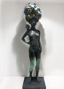 Francesca dalla Benetta Bronze H: 50cm Galerie d'art à Biot. Galerie Gabel. Côte d'Azur