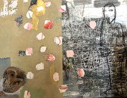 Matthieu ASTOUX:  Peinture techniques mixtes sur toile. 114X146cm, Galerie Gabel-Biot 