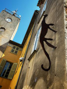 SETCH, Feline, patinated steel. Various sizes available. Galerie Gabel, Biot