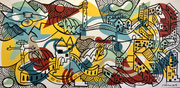 Nils Inne 195X97cm acrylique sur toile-Urban art-Galerie Gabel Biot