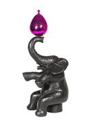 Philippe Berry-Elephant with a balloon-H 27,5" bronze, Gabel Gallery, France