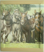 Pferdestärke  / Acryl, Eingerahmt / 45x55 cm / 2004 /----CHF 2'200----