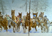  White Turf in St. Moritz /3 x80x100 cm /----CHF 6'000----