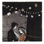 le bal - eau forte - 11.00x11.00