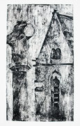 Eglise de La Pernelle - carton gravé / 20.0x11.5
