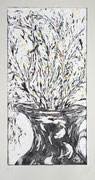 Le vase - eau forte - aquatinte sur contre collé - 20x10