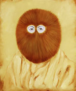 "Pelz", 2023, Öl auf Leinwand, 60 x 50 cm