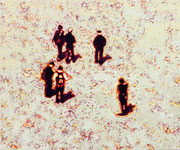 "Gruppe", 2020, Öl auf Leinwand, 75 x 90 cm