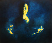 "Gabe", 2021, Acryl auf Leinwand, 75 x 90 cm