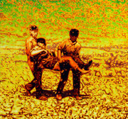 "Kameraden", 2019, Öl auf Leinwand, 145 x 155 cm