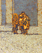 "Familie", 2025, Öl auf Leinwand, 75 x 60 cm