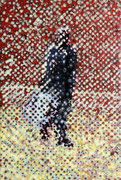 "Vorbote XXXI", 2013, Öl auf Seidenpapier und Leinwand, 75 x 50 cm