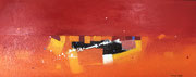 Evening Sun, 120 x 50 cm,  Acryl,   