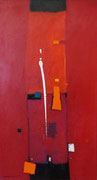 Match Point, 55 x 100 cm, Acryl   