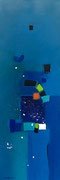 Blue Water, 30 x 80 cm, Acryl   