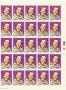 Qatar 398, perforate full sheet of 50 stamps mnh, one time foldered, Edwin Aldrin, Apollo11