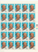 Qatar 397, perforate full sheet of 50 stamps mnh, one time foldered, Neil Armstrong, Apollo11