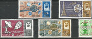 Qatar, overprinted New Currency, for the arabien writing Dirham there are existing two differnt characters, where the slope is different, shown on 4 examples, the two bottom stamps are overprinted in the more sheldom lower slope