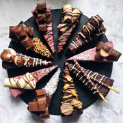 Schokolierter Zebrakäsekuchen