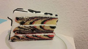 Zebra Torte von innen 