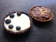 Heidelbeer-Panacotta Tarte und Snickers Tarte