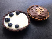 Heidelbeer-Panacotta Tarte und Snickers Tarte