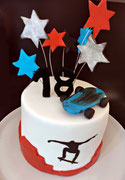 Skate Board Torte mit Surprise Inside