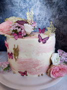 Schmetterling und Feen Torte, Schoko-Himbeere