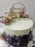 Kleines Hochzeitstörtchen mit Schoko und Himbeere
