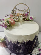 Kleines Hochzeitstörtchen mit Schoko und Himbeere