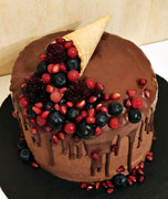 Schoko-Beeren Torte