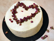 Marmorkuchen mit Kirschen und Käsekuchenfüllung