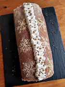 Schoko Bratapfel Biskuitrolle