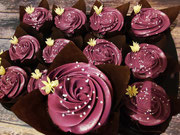 Schoko-Himbeer Cupcakes mt weißer Schokolade Creme