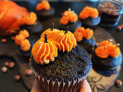 Schoko-Kürbis Cupcakes