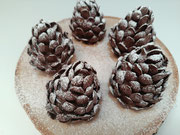Verschneite Tannenzapfen Cake Pops