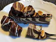 Schokolierter Zebrakäsekuchen