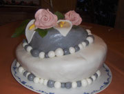 Topsy Turvey Torte zum Geburtstag meiner besten Freundin