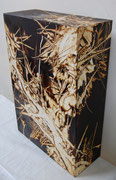 《森界（No.1 ）》2014年　油彩、紙・パネル　53.0×37.0×15.0㎝　WONDER SEEDS2015入選