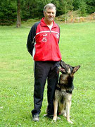 Georg mit seinem damaligen Hund Pit