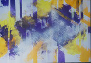 Acryl Mischtechnik mit breitem Rahmen 1m x 70cm - © KunstMomente Christine Dablander
