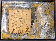 Acryl Spachtel - Mischtechnik auf Leinwand mit Holzrahmen 70cm x 50cm - © KunstMomente Christine Dablander