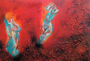 Acryl Misch - Spachteltechnik auf Leinwand 80cm x 60cm - © KunstMomente Christine Dablander