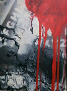 Acryl Schütt - Mischtechnik auf Leinwand mit Holzrahmen - © KunstMomente Christine Dablander