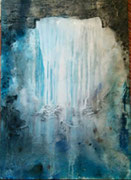 Acryl Schütt - Mischtechnik auf Leinwand mit Holzrahmen 70cm x 50cm - © KunstMomente Christine Dablander