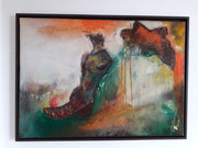 Acryl Mischtechnik auf Leinwand mit Holzrahmen 50cm x 70cm - © KunstMomente Christine Dablander