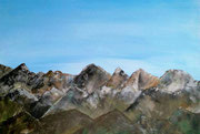 Acryl Spachteltechnik auf Leinwand mit Holzrahmen 50cm x 70cm © KunstMomente Christine Dablander