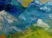 Acryl Misch - Spachteltechnik auf Karton - © KunstMomente Christine Dablander