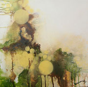 Acryl Mischtechnik auf Leinwand mit Holzrahmen 40cm x 40cm - © KunstMomente Christine Dablander